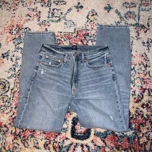 Gap Distressed High Rise Jeans